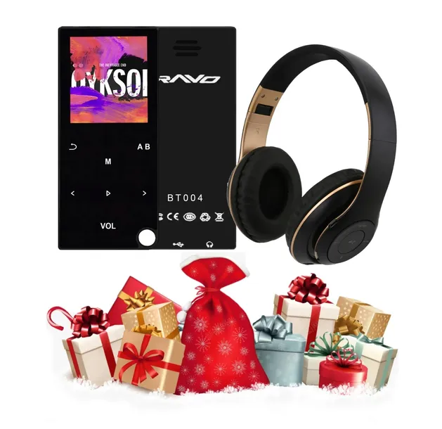 Zestaw Prezentowy MP4 BT004 32GB Bluetooth + Słuchawki Bezprzewodowe