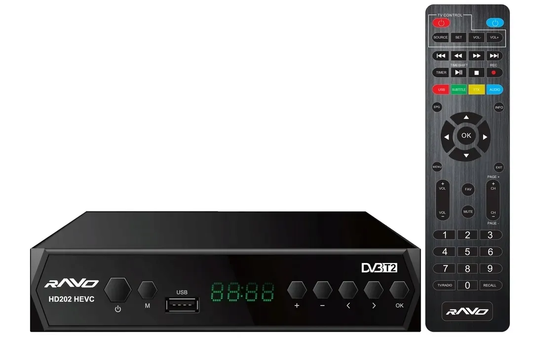 tuner-dvb-t2-ravo-hd202-hevc-stan-nowy
