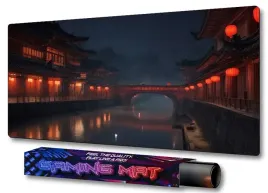 podkladka-pod-myszke-dla-gracza-japonskie-mostki-wioska-gaming-pro-100x50