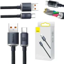 kabel-usb-do-usb-c-baseus-crystal-shine-100w-1-2m-czarny