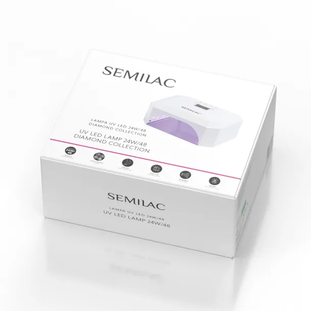 Semilac Lampa Do Paznokci UV LED 24W/48 36 Diod Biała Diamond Collection