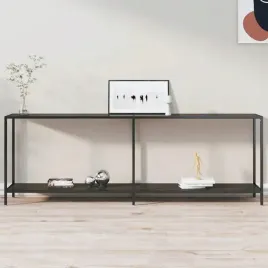 stolik-konsolowy-czarny-220x35x755-cm-szklo-hartowane-lumarko-lumarko