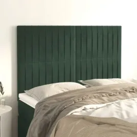 zaglowki-do-lozka-4-szt-ciemnozielone-72x5x78-88-cm-aksamit-lumarko-lu