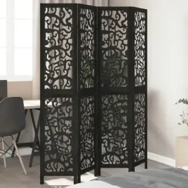 parawan-pokojowy-4-panelowy-czarny-lite-drewno-paulowni-lumarko