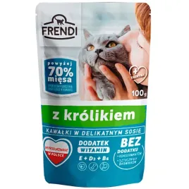 mokra-karma-dla-kota-saszetka-frendi-krolik-70percent-miesa-100g