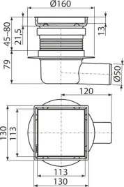 kratka-sciekowa-130130-mm-odplyw-boczny-dwustronna-kratka-nierdzewna