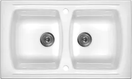 zlewozmywak-ceramiczny-2-komorowy-bialy-stal-zcl-620n