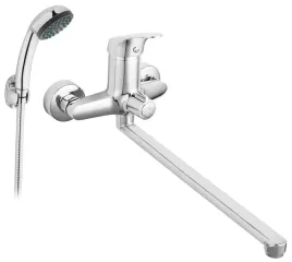 ferro-one-bateria-wannowa-z-wylewka-350mm-z-zestawem-natryskowym-u28-chrom