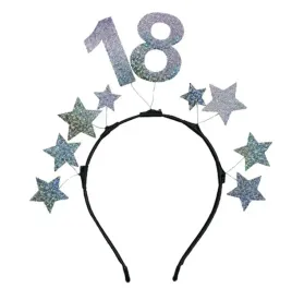 opaska-z-cyferka-18-i-srebrnymi-gwiazdkami-urodziny-urodzinowa