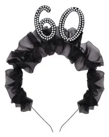 opaska-z-falbanka-i-perelkami-cyfra-60-glamour-czarna-urodziny