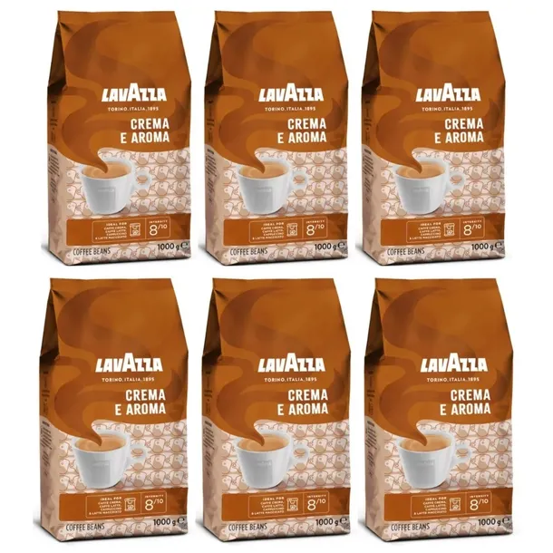 Kawa Ziarnista Lavazza Crema E Aroma 1kg x6 Arabica Robusta Kawa Mieszana