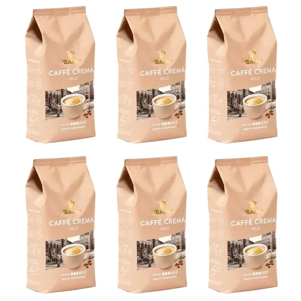 Kawa Ziarnista Tchibo Caffe Crema Mild Arabica Robusta Mieszana Zestaw 6kg