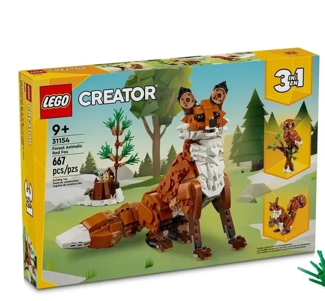LEGO 31154 Creator 3 w 1 Leśne zwierzęta: Czerwony lis