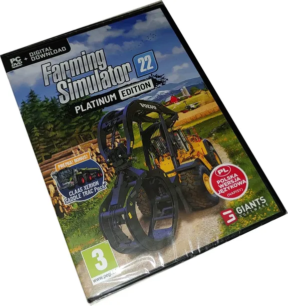 FARMING SIMULATOR 2022 PLATINUM EDITION / NOWA / PL / PC / NA PŁYCIE