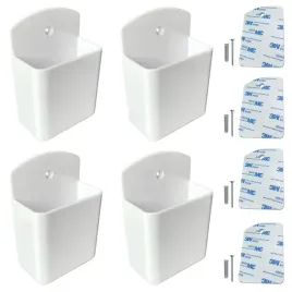 x4-uchwyt-scienny-wieszak-organizer-na-piloty-audio-led-samoprzylepny-bialy