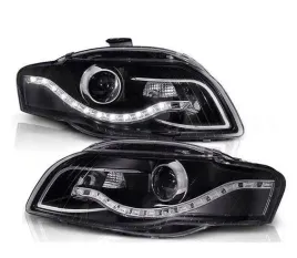 lampy-przednie-reflektory-audi-a4-b7-black-dayligh