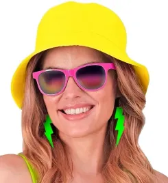czapka-retro-zolta-bucket-hat-neon-zolta-czapka-neon-party-disco