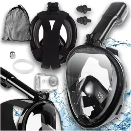maska-do-snorkelingu-pelnotwarzowa-rurka-l-xl-plywania-czarna-zatyczki