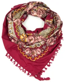 chusta-ludowa-wariacja-bordowy-or-kwiecista-folk-z-fredzlami-sz13024