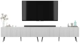 szafka-rtv-glamour-bialy-mat-ryflowane-fronty-komoda-rtv-300-cm-nogi-czarne