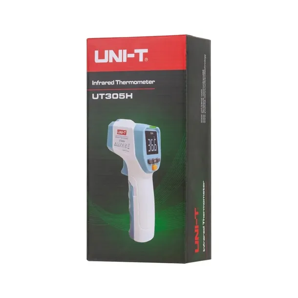 termometr-bezdotykowy-uni-t-ut305h-cechy-dodatkowe-alarm-goraczki-automatyczne-wylaczanie-baterie-w-zestawie-podswietlany-wyswietlacz-sygnaly-dzwiekowe-wskaznik-poziomu-baterii