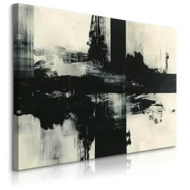 obraz-canvas-do-salonu-sypialni-abstrakcja-czarny-wzor-akwarele-70x50
