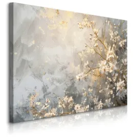 obraz-canvas-do-salonu-sypialni-japonskie-kwiaty-abstrakcja-beton-120x80