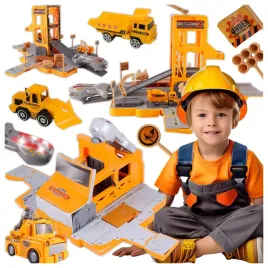 samochod-auto-robot-ciezarowka-transformacja-na-parking-zjezdzalnia-autka