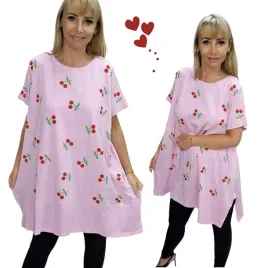modna-tunika-bawelniana-wisnia-bluzka-krotki-rekaw-luzna-54-56-7xl-8xl-2936