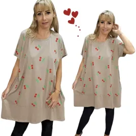 modna-tunika-bawelniana-wisnia-bluzka-krotki-rekaw-luzna-50-52-5xl-6xl-2936
