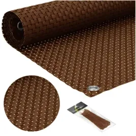 oslona-na-balkon-premium-1x7m-rattan-balkonowa-mata-na-taras-brazowa-uv