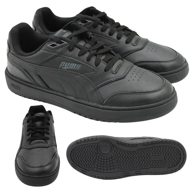 BUTY MĘSKIE CZARNE SPORTOWE PUMA DOUBLECOURT 39328404 r 43