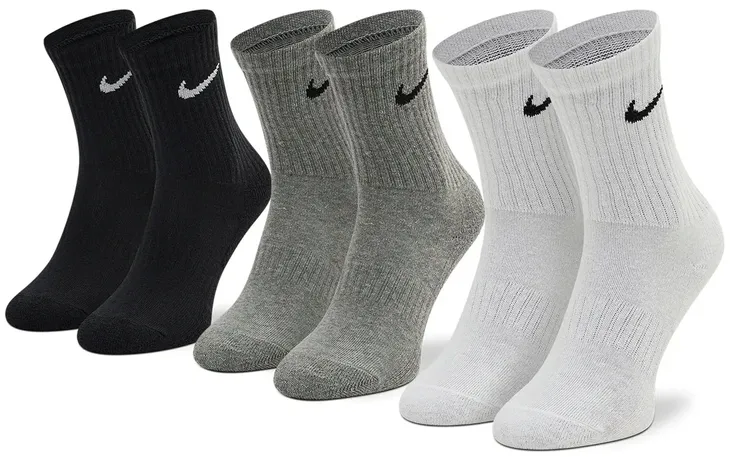 Skarpetki Unisex Bawełniane Wysokie Białe Szare Czarne NIKE R. 42-46