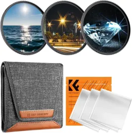 zestaw-filtrow-3w1-filtr-filtry-gwiazdkowe-star-gwiazdka-x4-x6-x8-kandf-49mm