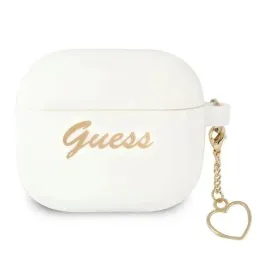 guess-gua3lschsh-etui-do-airpods-3-cover-bialy-white-silicone-charm-collect