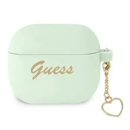 guess-gua3lschsn-etui-do-airpods-3-cover-zielony-green-silicone-charm-heart