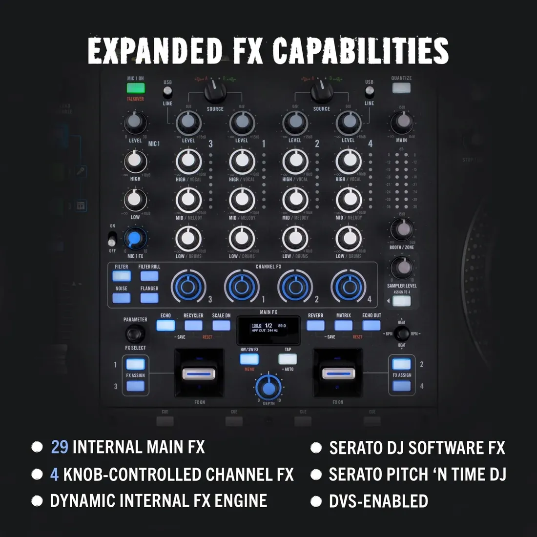 rane-performer-4-channel-motorized-dj-controller-7-platters-with-display