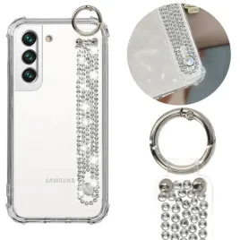 etui-do-samsung-s22-antishock-case-pasek-cyrkonie-bezbarwny-ochronne-hit