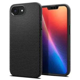 etui-spigen-liquid-air-czarne-do-apple-iphone-16e-matowe-lekkie-wytrzymale