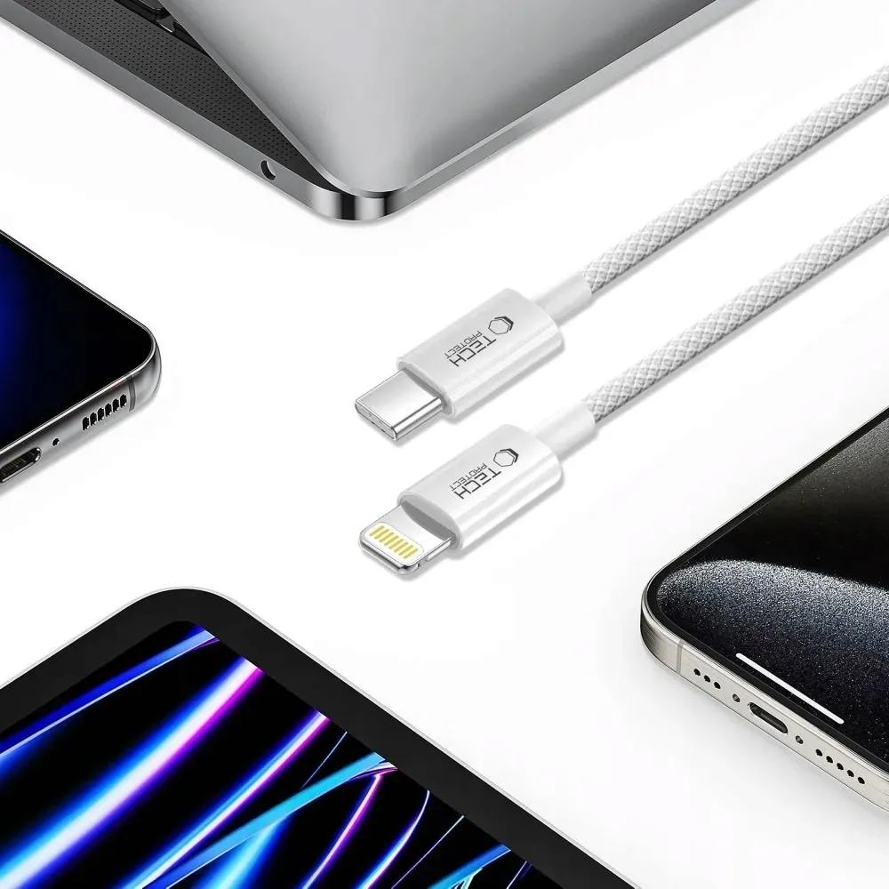 kabel-tech-protect-ultraboost-lite-usb-c-lightning-100cm-3a-szary-stan-nowy