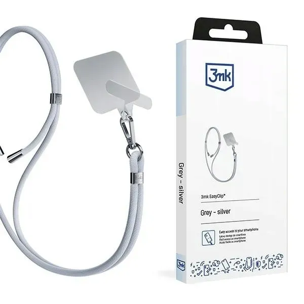 smycz-do-telefonu-3mk-easyclip-grey-silver-stan-nowy