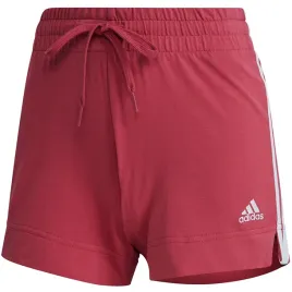 spodenki-damskie-adidas-essentials-slim-short-bordowe-gm5530-xl