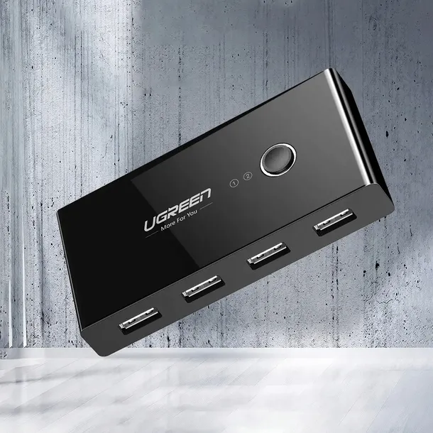 switch-przelacznik-kvm-usb-2x4-ugreen-usb-2-0-stan-nowy-certyfikat-ce