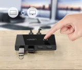 switch-przelacznik-kvm-usb-2x4-ugreen-usb-2-0-waga-z-opakowaniem-0-23-kg-stan-nowy