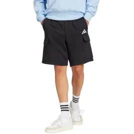 spodenki-meskie-adidas-essentials-feelcozy-fleece-cargo-czarne-je3869-m