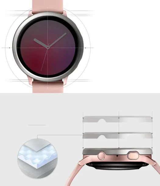 nakladka-ringke-do-watch-active-2-40mm-kolor-srebrny