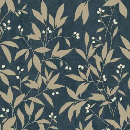 tapeta-dekoracyjna-liscie-listki-granat-bez-winylowa-na-flizelinie