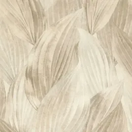 tapety-tapeta-dekoracyjna-bezowa-fala-liscie-3d
