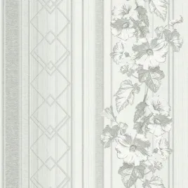tapeta-tania-klasyka-pasy-kwiaty-szara-elegancka