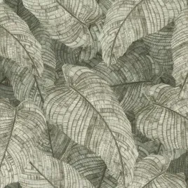 tapeta-dekoracyjna-wzor-liscie-3d-zielone-winylowa